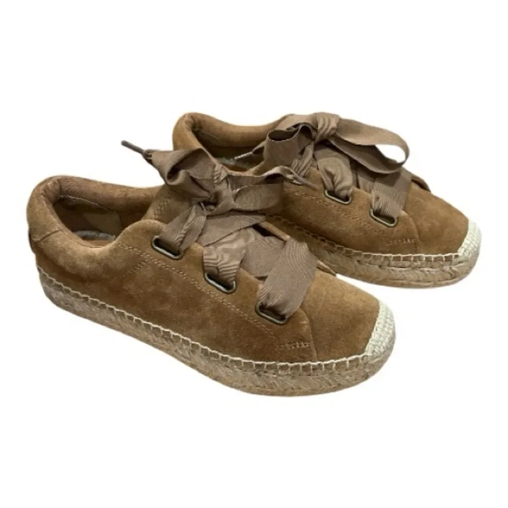 UGG Brianna Suede Chestnut Espadrille Sneaker Size 6